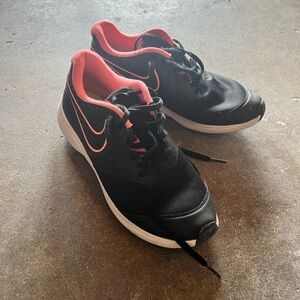 Nike Black and Pink Athletic Sneakers